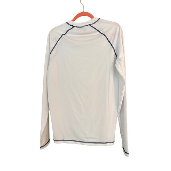 Cabana Life White Long Sleeve Swim Sun Shirt S Beachy Boating Sailing Unisex - Picture 4 of 11